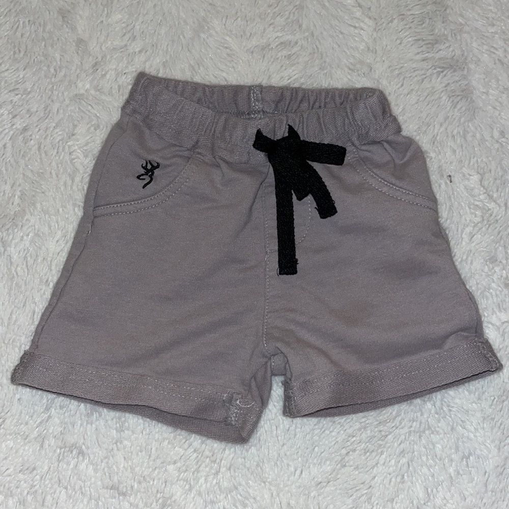 (3 for $10) Browning gray shorts baby boy